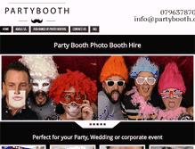 Tablet Screenshot of partybooth.org